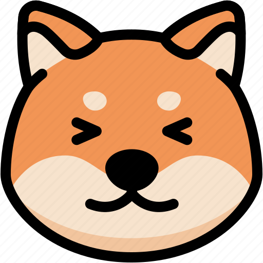 Emoji, emotion, expression, face, feeling, happy, shiba icon - Download on Iconfinder