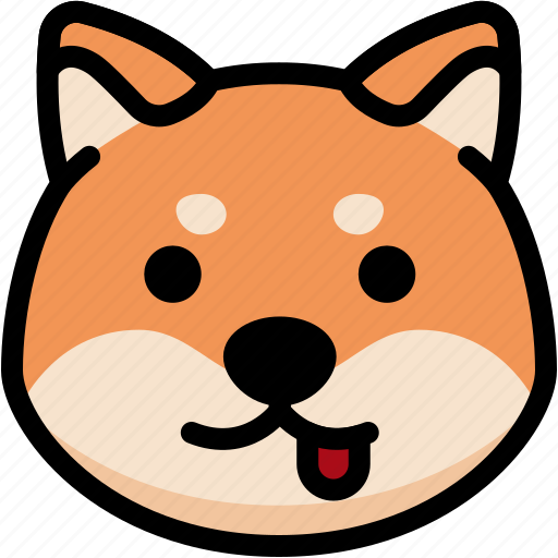 Emoji, emotion, expression, face, feeling, naughty, shiba icon - Download on Iconfinder