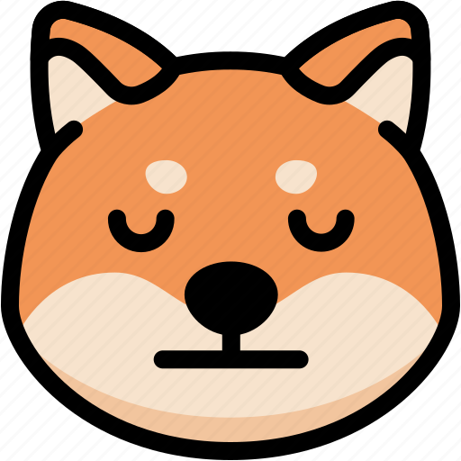 Emoji, emotion, expression, face, feeling, neutral, shiba icon - Download on Iconfinder
