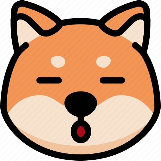 Emoji, emotion, expression, face, feeling, shiba, sleeping icon - Download on Iconfinder