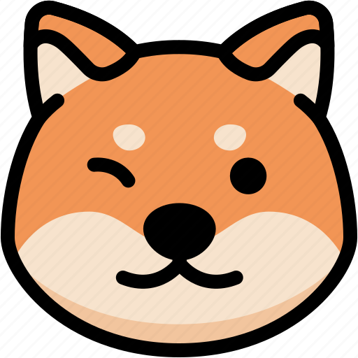 Dog, emoji, emotion, expression, face, feeling, smile icon - Download on Iconfinder