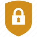 antivirus, lock, shield, sign