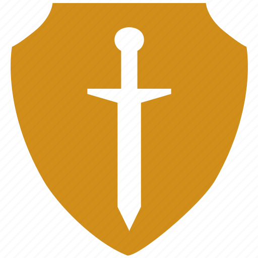 Knight, safety, shield, sword icon - Download on Iconfinder