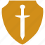 knight, safety, shield, sword 