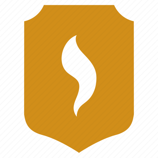 Fire, flame, service, shield icon - Download on Iconfinder