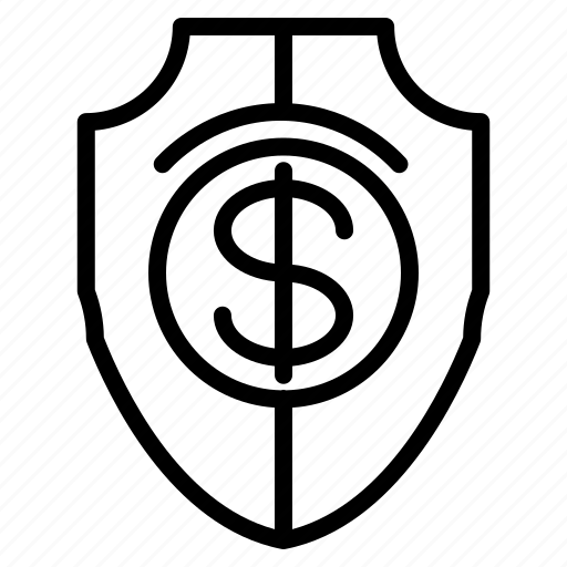 Shield, money, dollar, safety, secure, protection icon - Download on Iconfinder