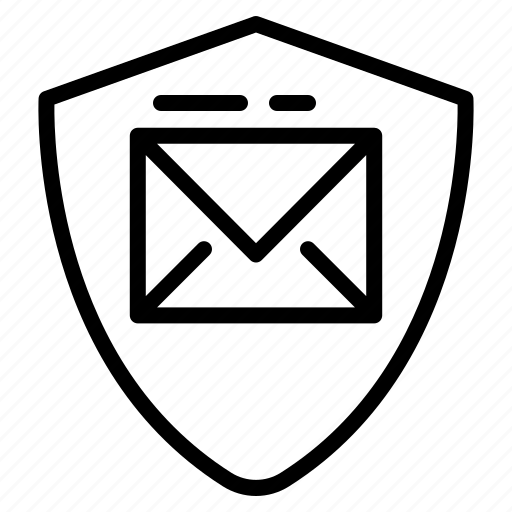 Shield, private, letter, envelope, protection, safety, secure icon - Download on Iconfinder