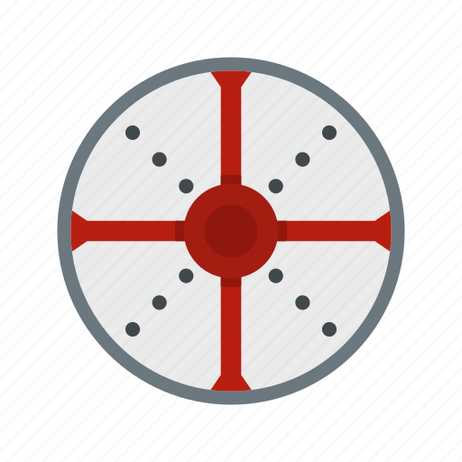 Brave, danger, defense, hilt, iron, round, shield icon - Download on Iconfinder