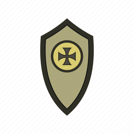 Antique, cross, heraldic, medieval, shield, sword, war icon - Download on Iconfinder