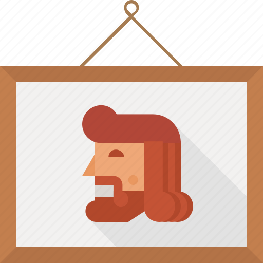 Beard, frame, human, man, photo, wooden icon - Download on Iconfinder