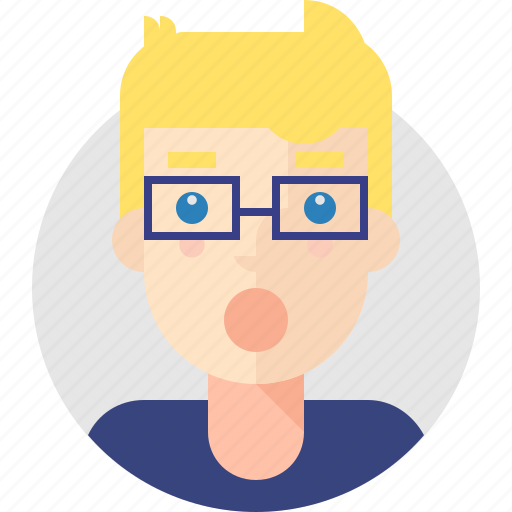 Adam, blonde, boy, confused, avatar icon - Download on Iconfinder