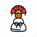 kagami, mochi, decoration, shintoism, shinto, japan