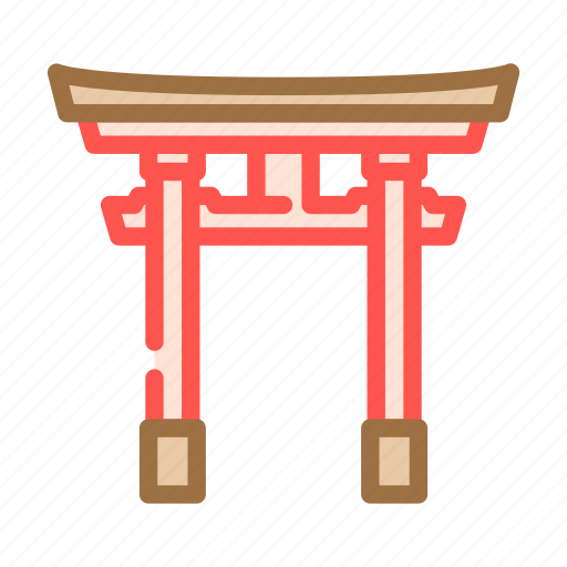 Torii, gate, shintoism, shinto, japan, shrine icon - Download on Iconfinder