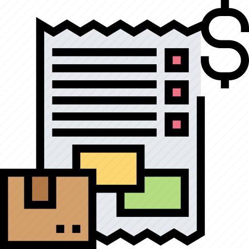 Bill, sale, document, shipment, purchase icon - Download on Iconfinder