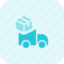 truck, box, shipping, vehicle
