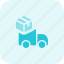 truck, box, shipping, vehicle 
