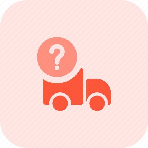 Truck, shipping, question mark, delivery icon - Download on Iconfinder