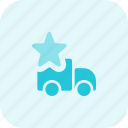 truck, star, shipping, delivery