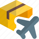 delivery, box, plane, shipping