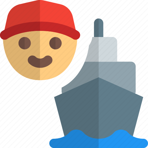 Ship, courier, shipping, boy icon - Download on Iconfinder