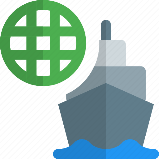 Ship, globe, shipping, worldwide icon - Download on Iconfinder