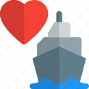 ship, heart, shipping, cargo