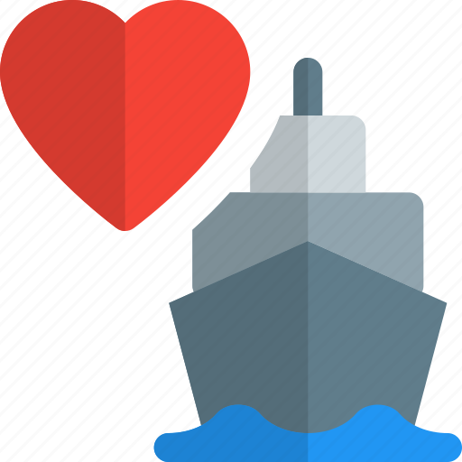 Ship, heart, shipping, cargo icon - Download on Iconfinder