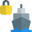 ship, lock, shipping, sea 