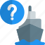 ship, shipping, question mark, sea 