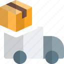 truck, box, shipping, vehicle