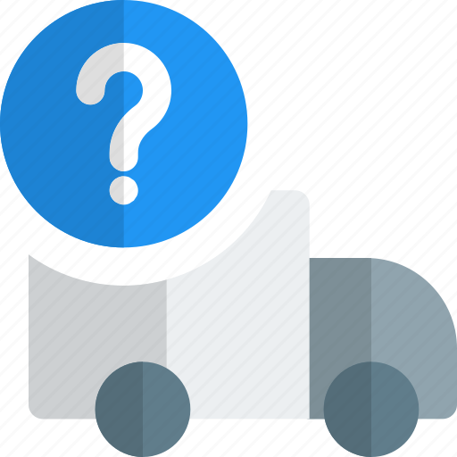Truck, shipping, question mark icon - Download on Iconfinder