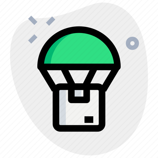 Parachute, box, shipping, package icon - Download on Iconfinder