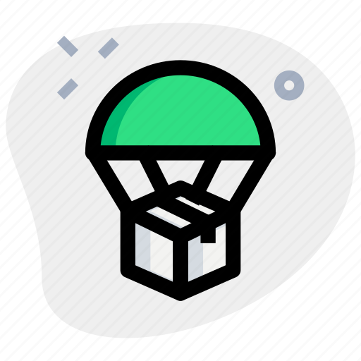 Parachute, delivery, shipping, box icon - Download on Iconfinder