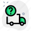 truck, shipping, question mark 