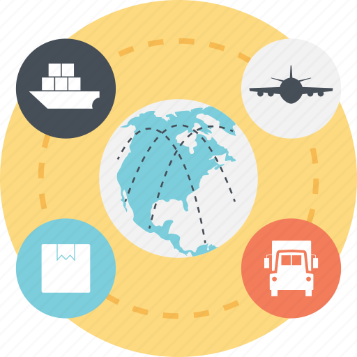 Global logistics, international cargo, international deliveries, international freight, international shipment icon - Download on Iconfinder