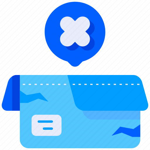 Box, broken, damage, fragile, package icon - Download on Iconfinder