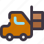 delivery, box, shipping, forklift, package, logistic 