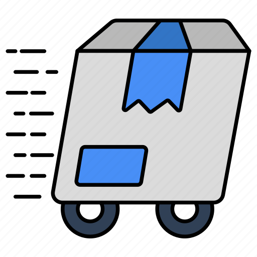 Carton, package, parcel, box, fast delivery icon - Download on Iconfinder