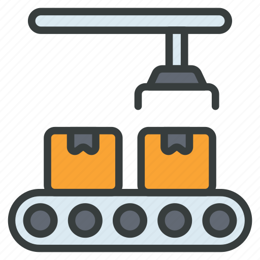 Belt, conveyor, machine, industrial icon - Download on Iconfinder