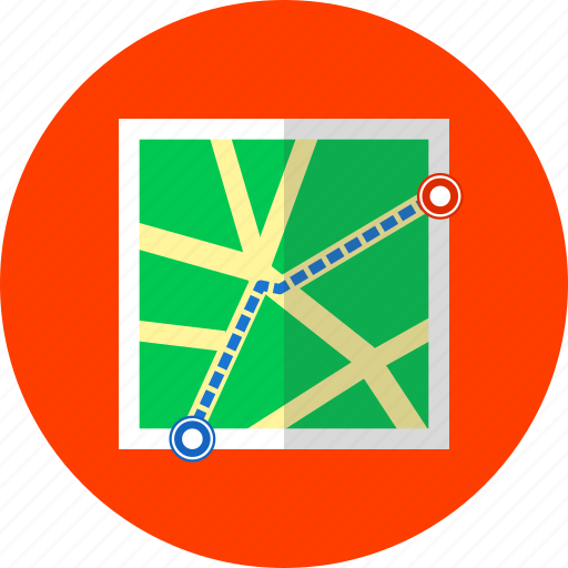 Map, direction, gps, location, navigation, pointer, streets icon - Download on Iconfinder