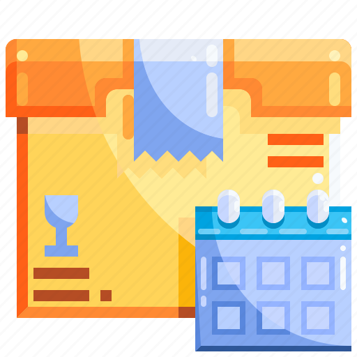 Calendar, logistics, package, shopping icon - Download on Iconfinder