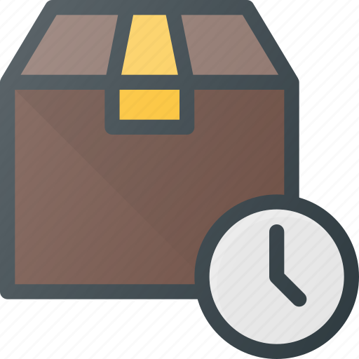 Box, delivery, fast, shipping, time icon - Download on Iconfinder