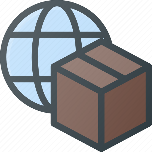 Box, delivery, global, globe, shipping, wide, world icon - Download on Iconfinder