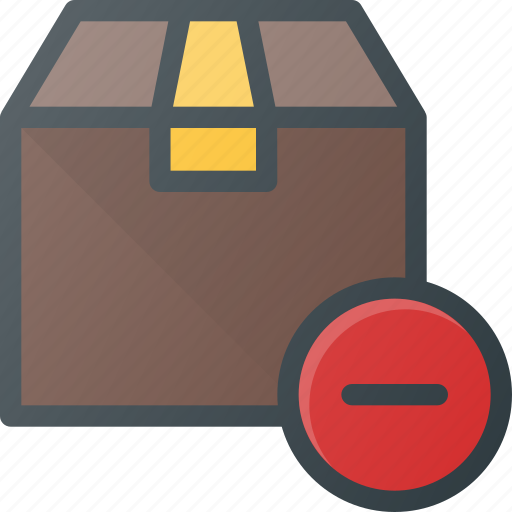 Box, cancel, delivery, remove, shipping icon - Download on Iconfinder