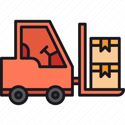 Cargo, delivery, forklift, logistics, vehicle icon - Download on Iconfinder