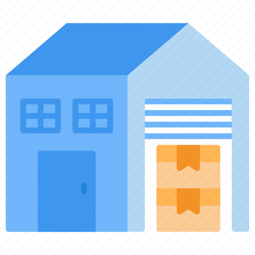 Building, logistics, shipping, storage, warehouse icon - Download on Iconfinder