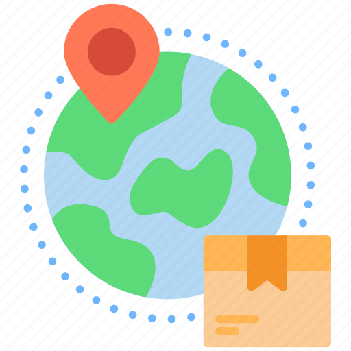 Location, logistics, pin, shipping, world icon - Download on Iconfinder
