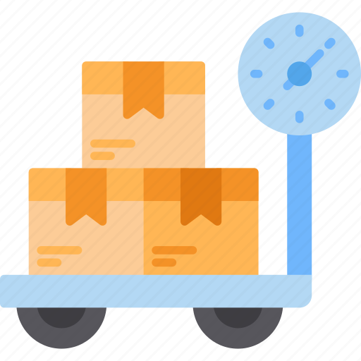 Box, logistics, package, scale, shipping, weight icon - Download on Iconfinder