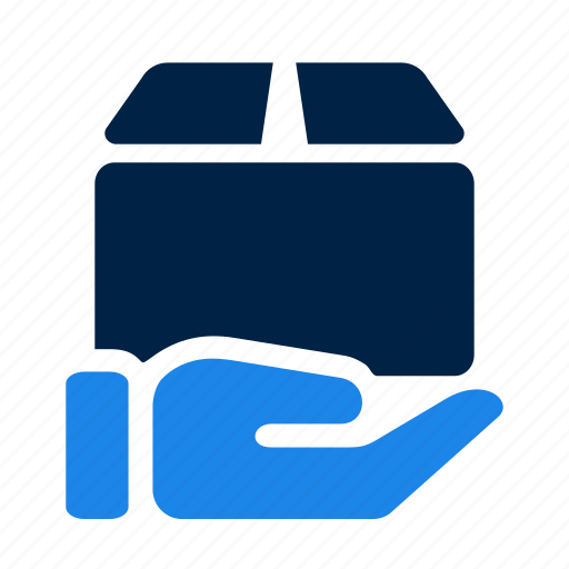 Box, delivery, hand icon - Download on Iconfinder