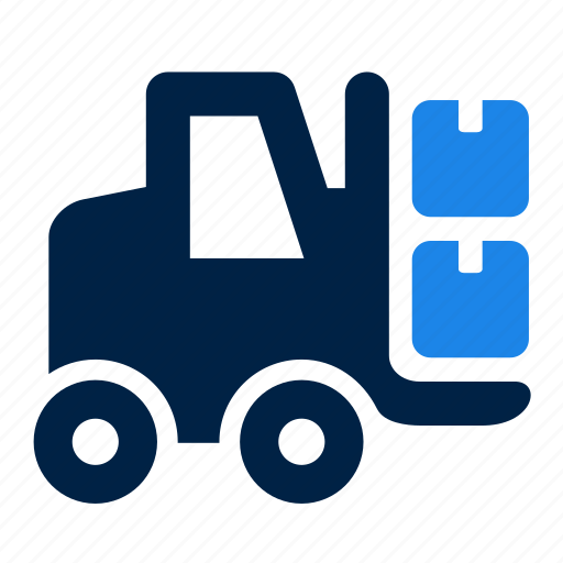 Forklift, load, logistics, warehouse icon - Download on Iconfinder